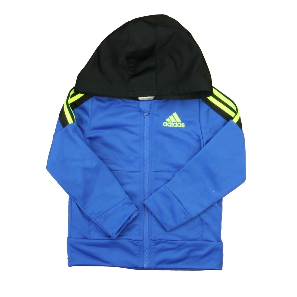Adidas Boys Blue | Yellow | Black Athletic Top size: 24 Months